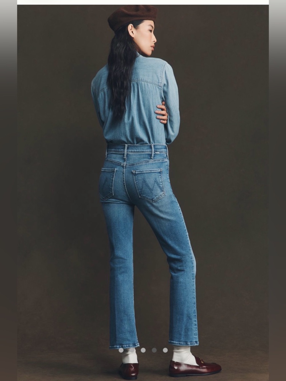 MOTHER the Hustler mid rise ankle Jean